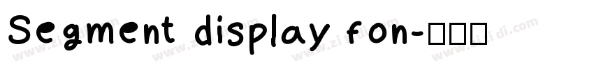 Segment display fon字体转换